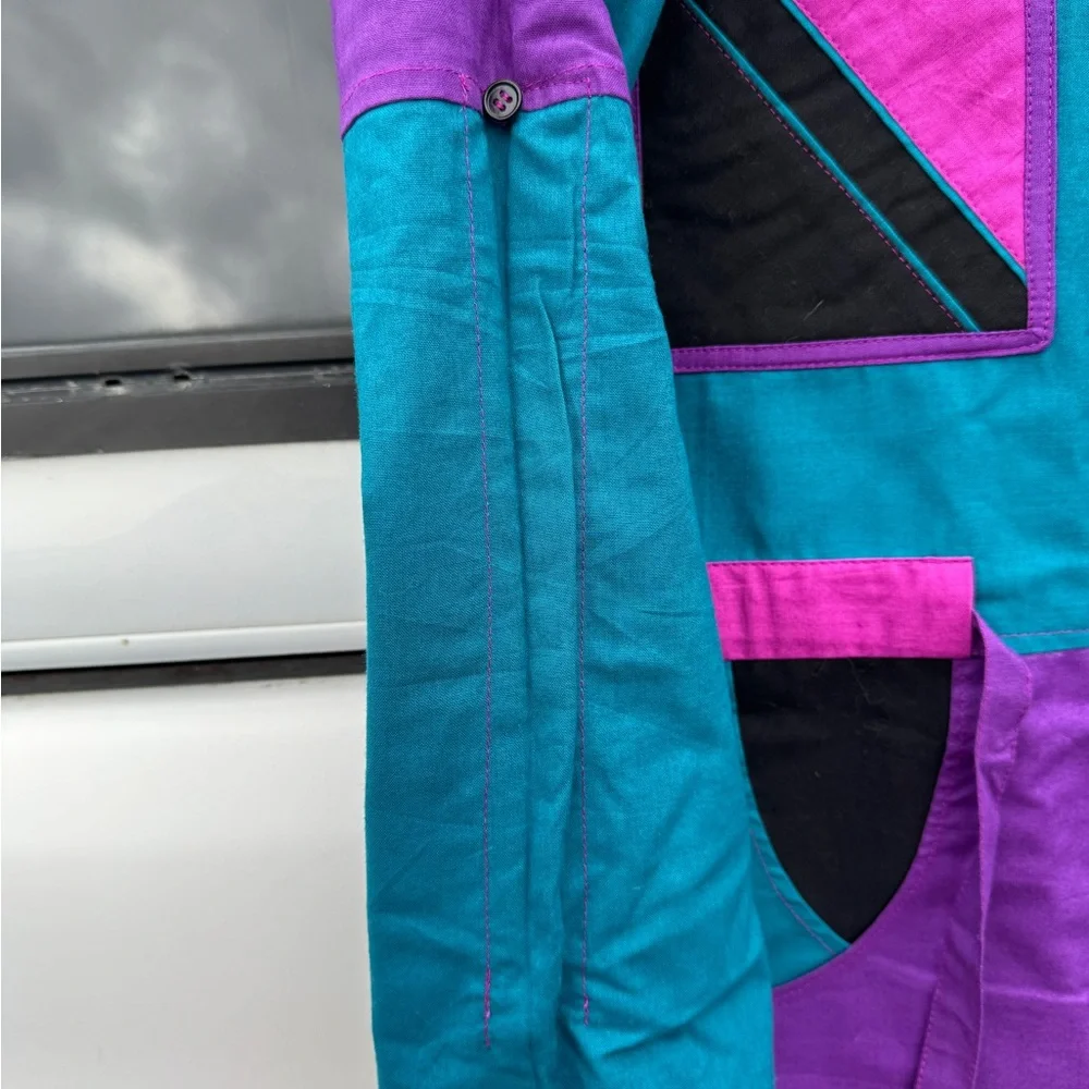 Reversible Colorful Patchwork Jacket - Picture 5 of 5